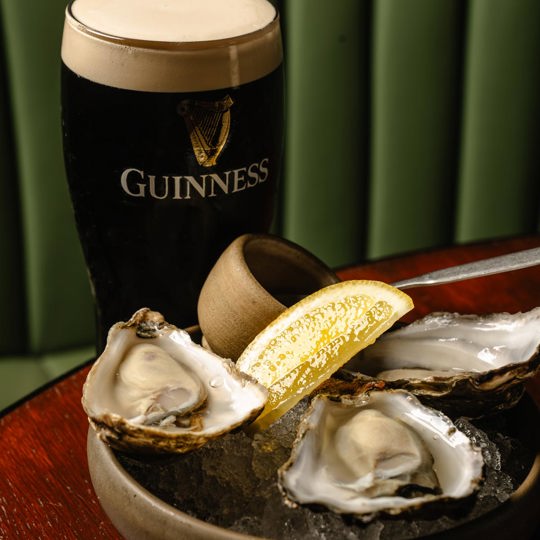 Guiness and Oysters at Daffodil Mulligans