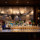Bar at Corrigan's Mayfair complete with glasses on wine