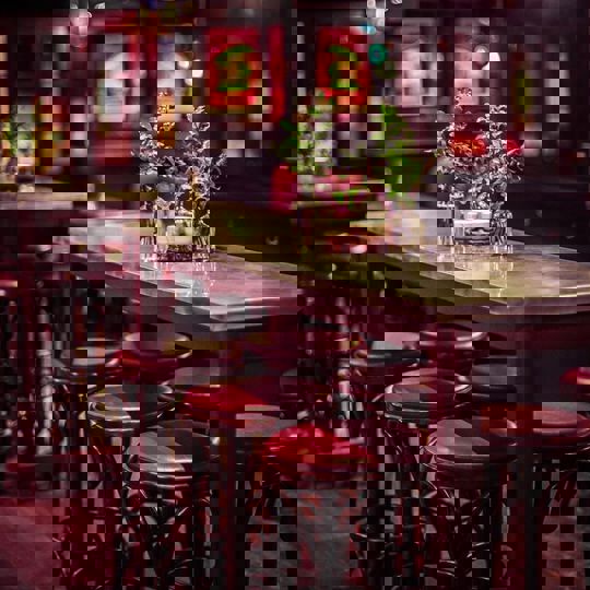 Interior of Gibney's bar in Shoreditch, London